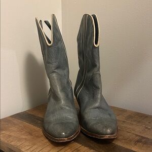 Free People Blue Cowgirl Boots